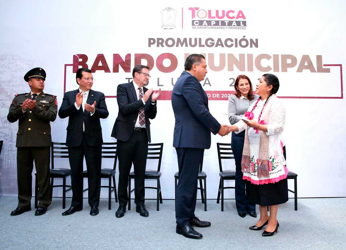 Da Toluca Paso Histórico con la Promulgación del Bando Municipal 2025