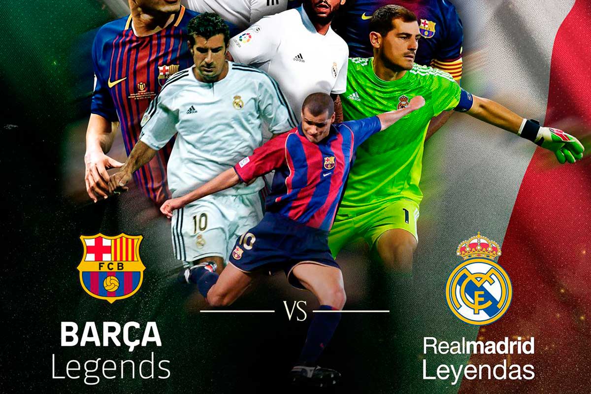 ¡El Clásico de Leyendas! Barcelona y Real Madrid se Enfrentan en Toluca este 13 de abril