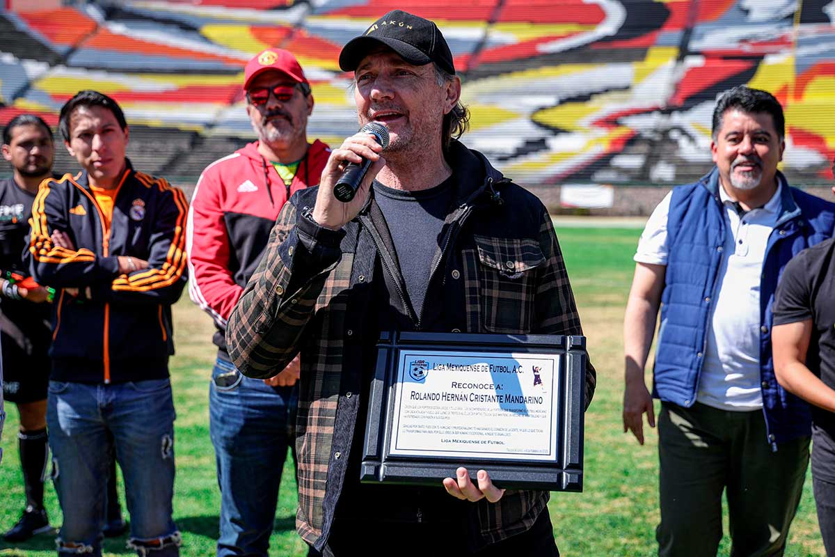 Liga Mexiquense de Futbol rinde homenaje a Hernán Cristante, leyenda del Toluca