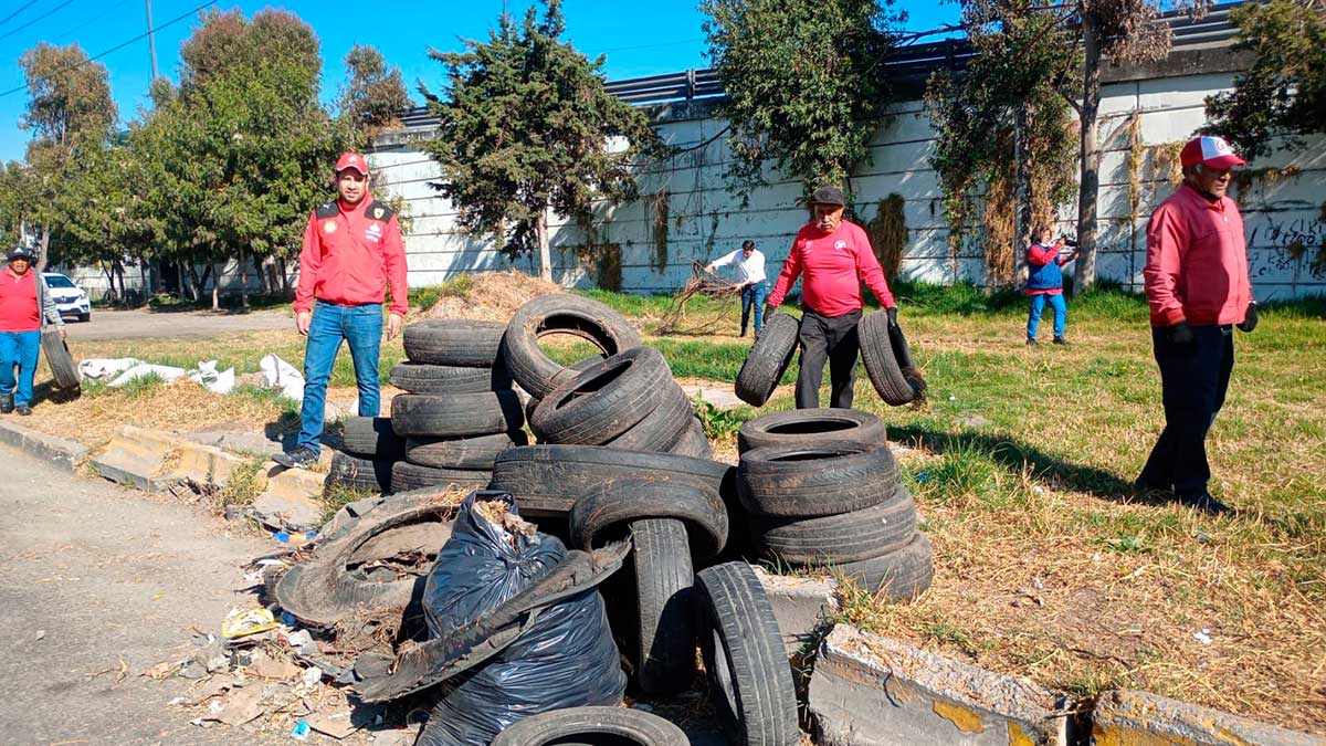 Realizan mega limpieza en San Mateo Atenco.