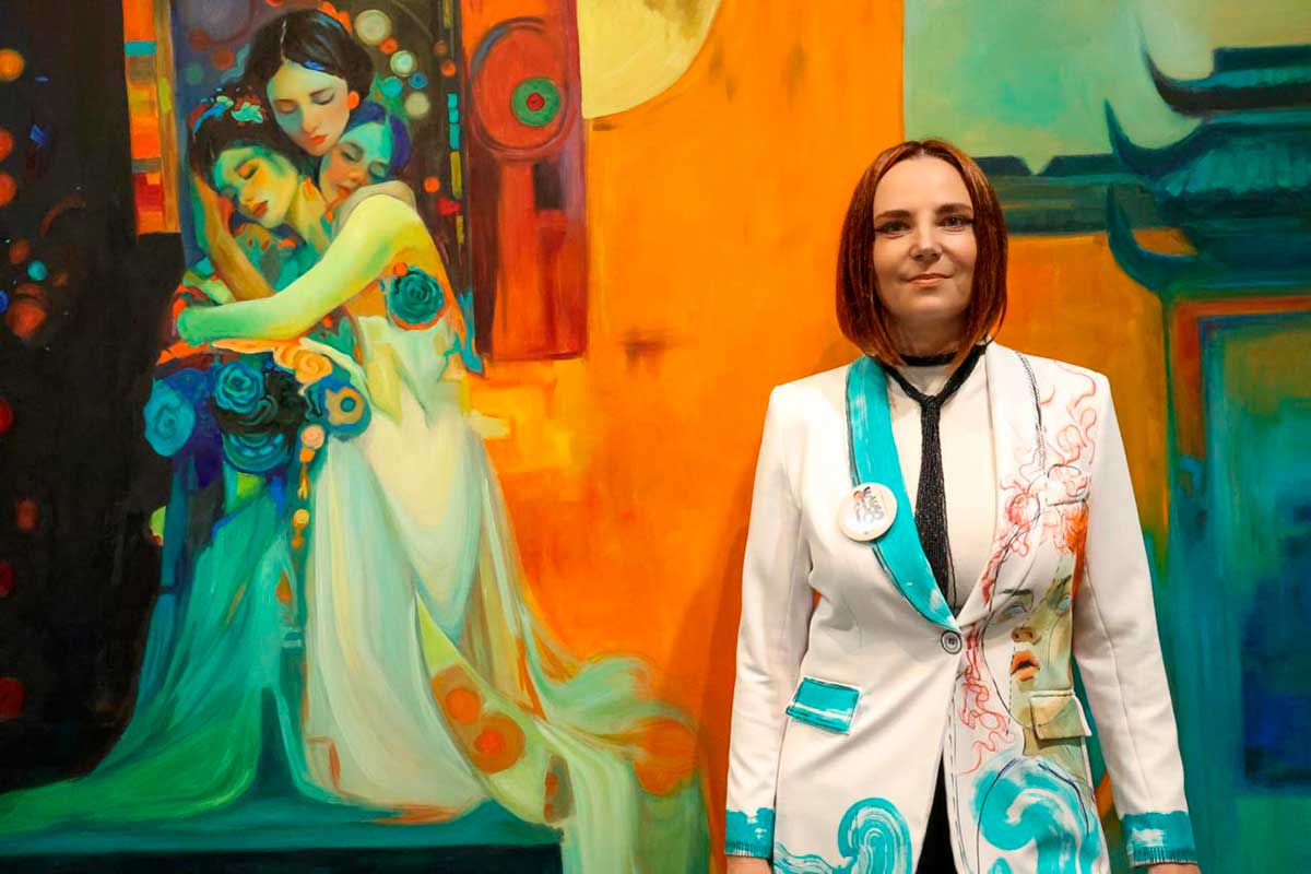 Sumérgete en un mundo de sueños y color: Anastasia Sergeevna presenta ‘Reflejos’ en Centro Tolzú