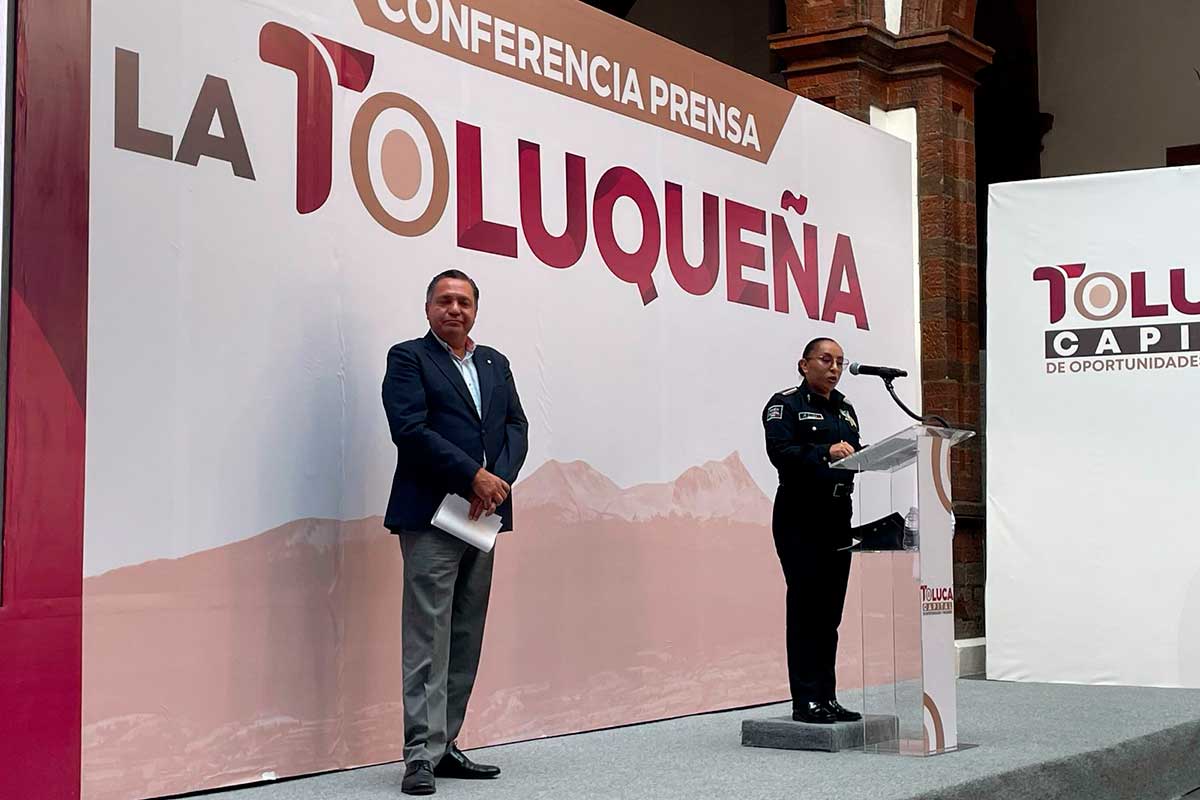 Conferencia mañanera del alcalde de Toluca Ricardo Moreno.