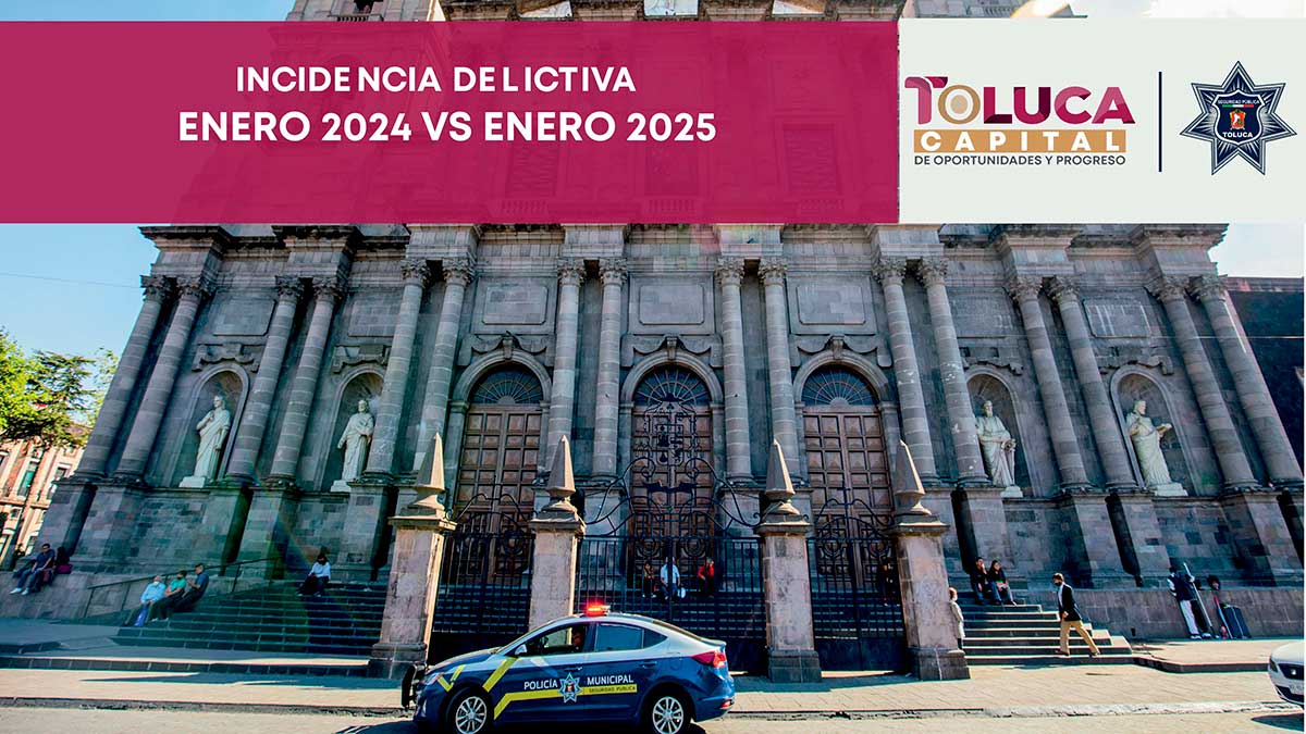 Patrulla en la ciudad de Toluca.