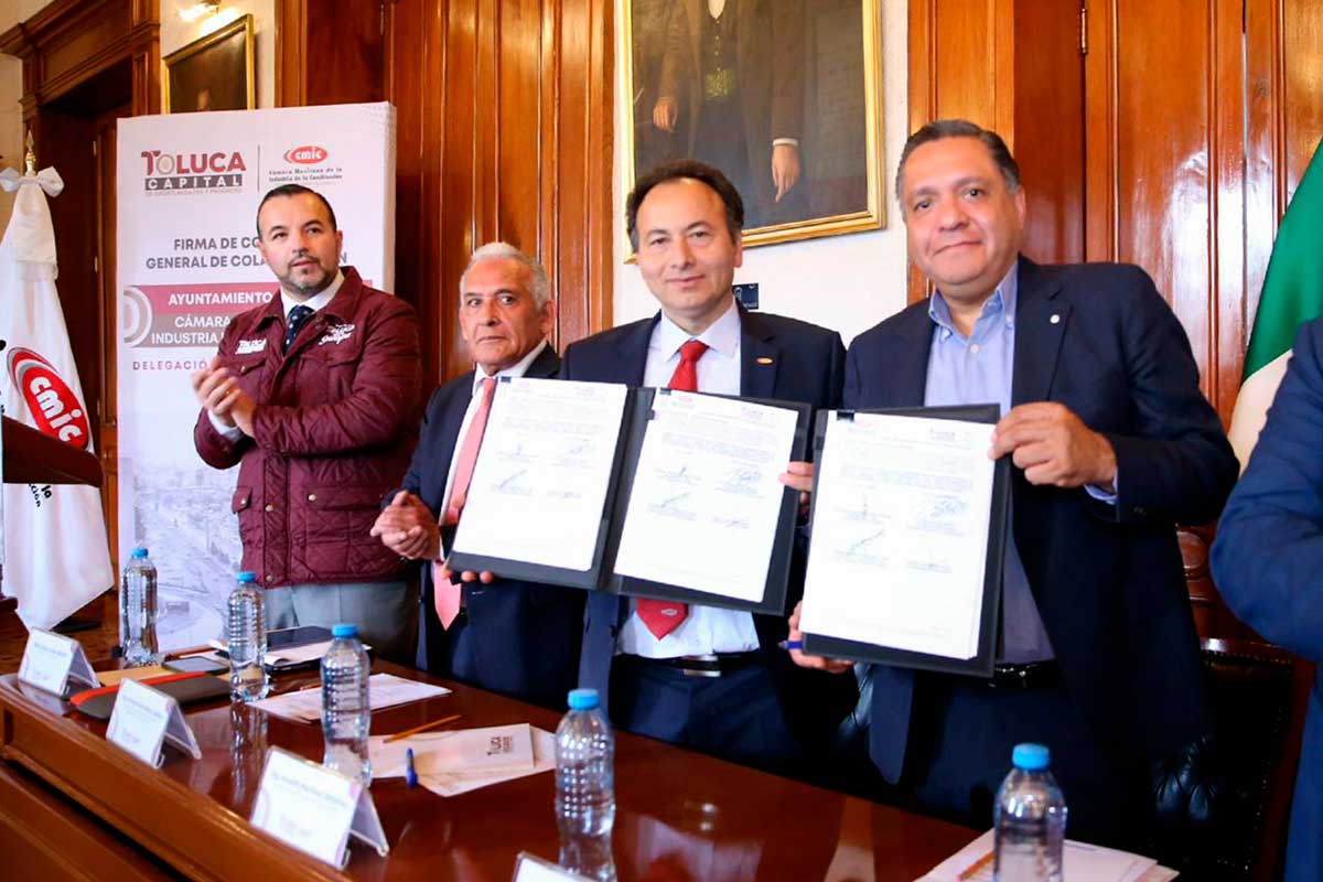 Toluca y CMIC firman convenio histórico para impulsar desarrollo económico y capacitación