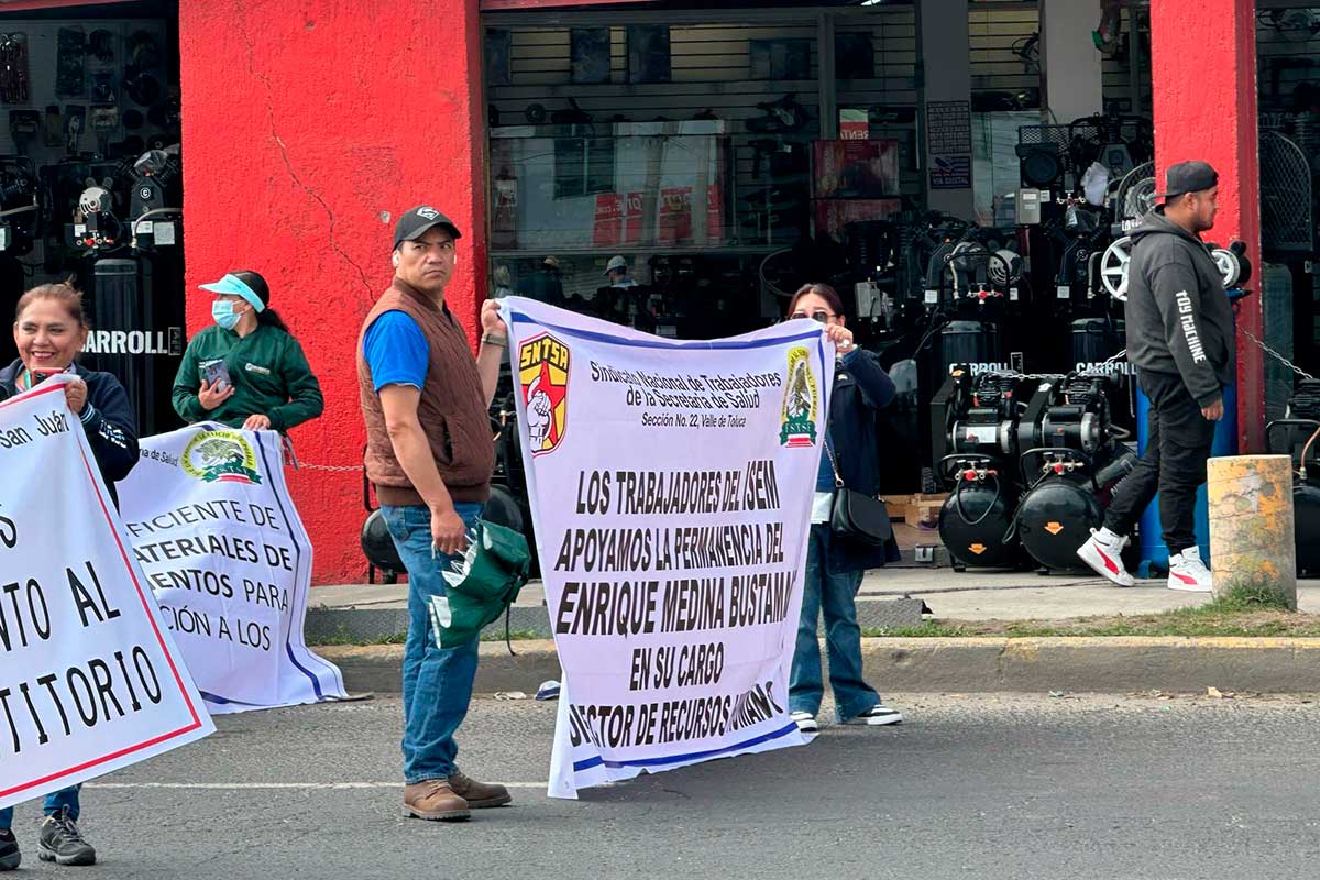 Trabajadores de la Salud Bloquean Vialidades en el Edoméx por Falta de ...