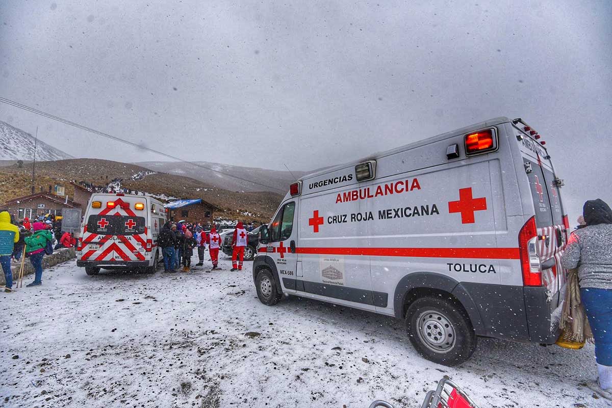 Cruz Roja Mexicana atendió este fin de semana a 238 persona en el Nevado de Toluca