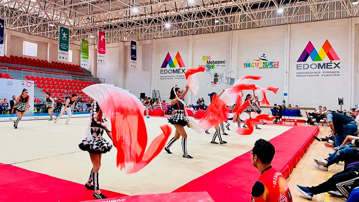 Campeonato Estatal de Gimnasia 2025 reúne a más de 1,200 jóvenes en Metepec