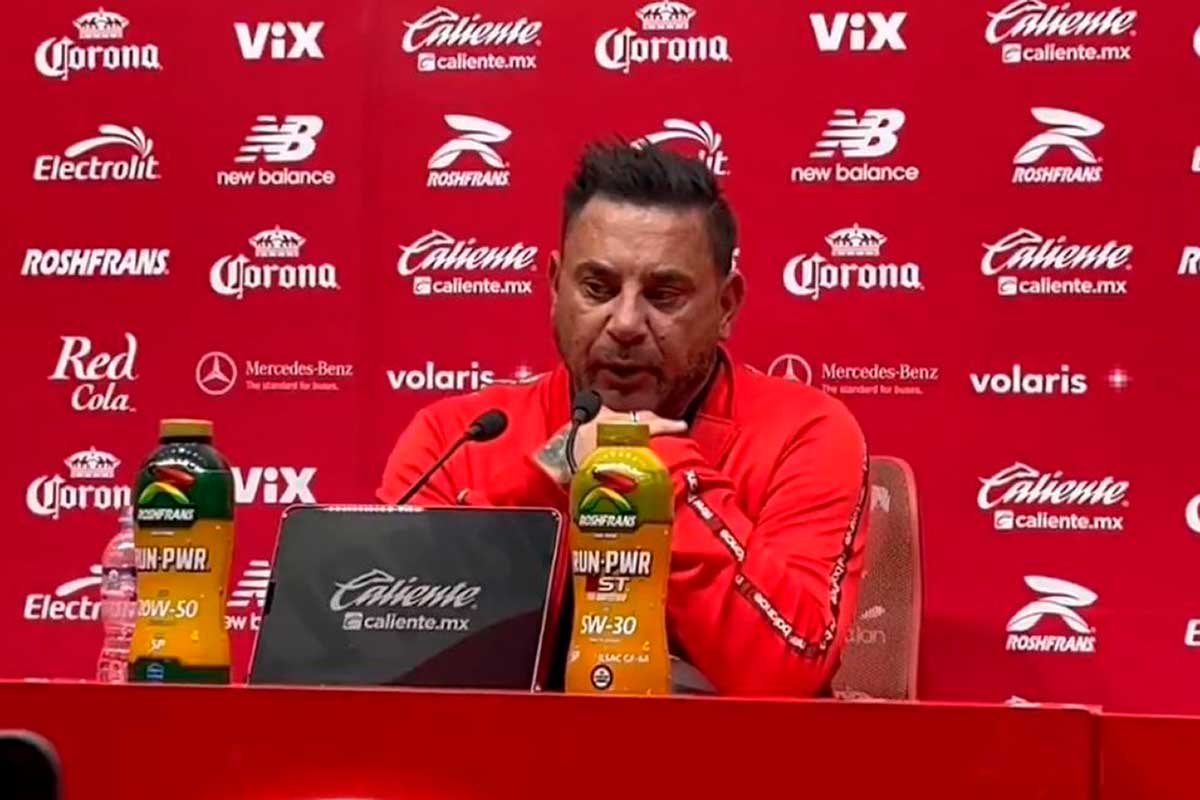 Antonio Mohamed director técnico de los Diablos Rojos habla acerca de la derrota contra el Amércia.