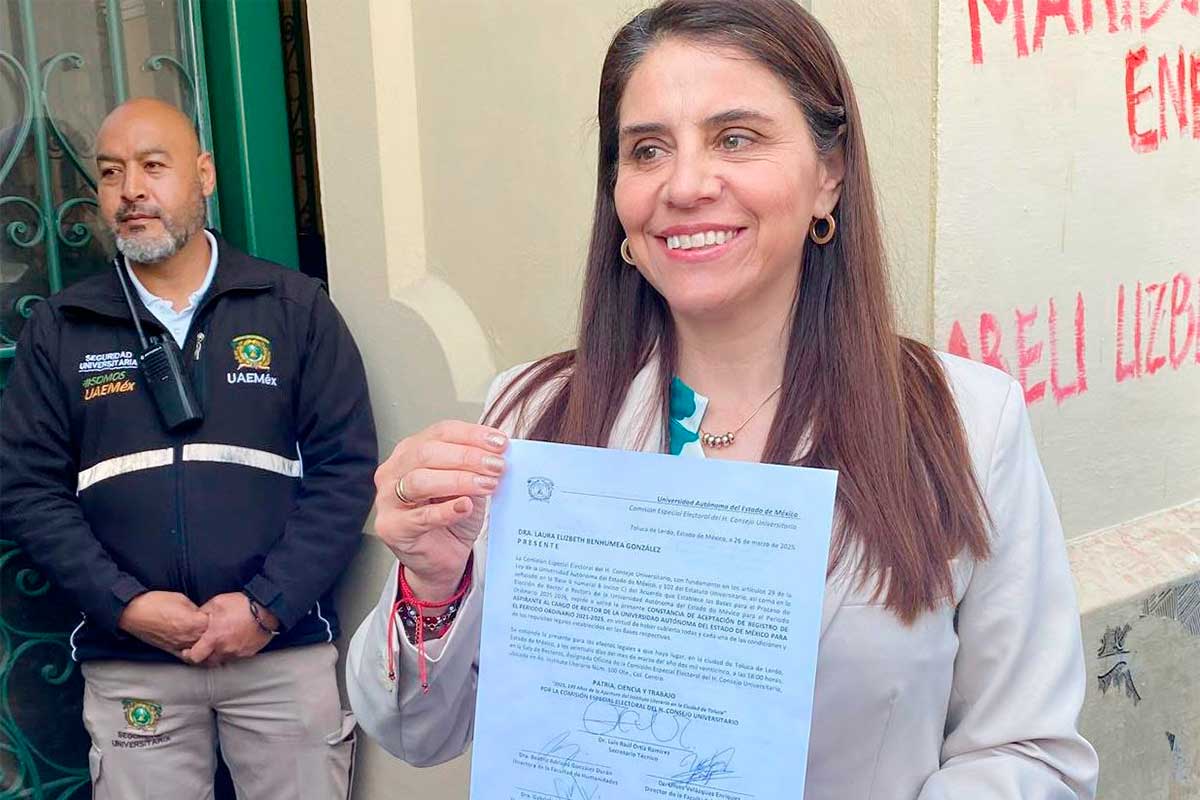 Reconocen a Laura Benhumea como aspirante a rectora de la UAEMex