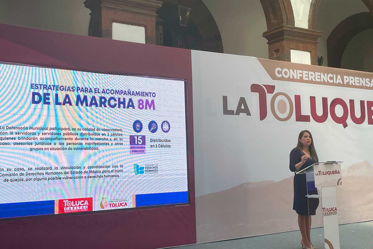 Toluca se prepara para la marcha del 8M.