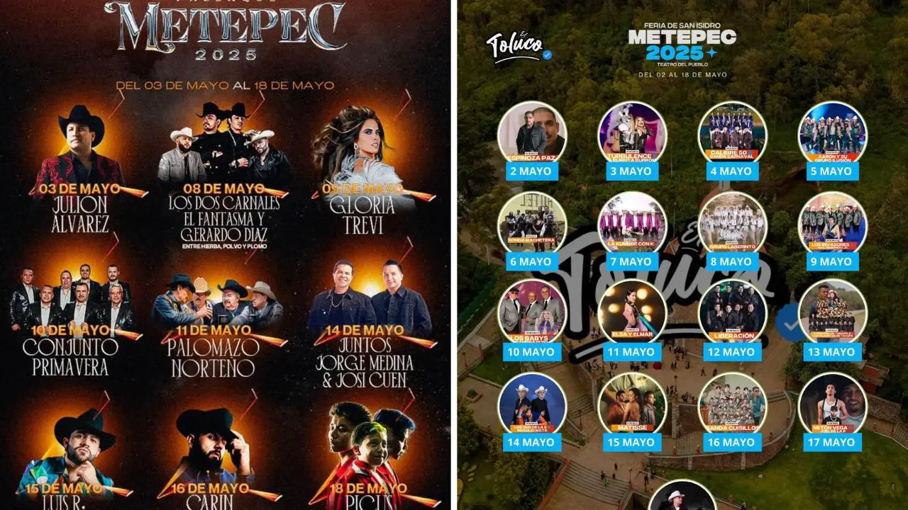 Cartel de lujo ofrece la Feria de Metepec 2025