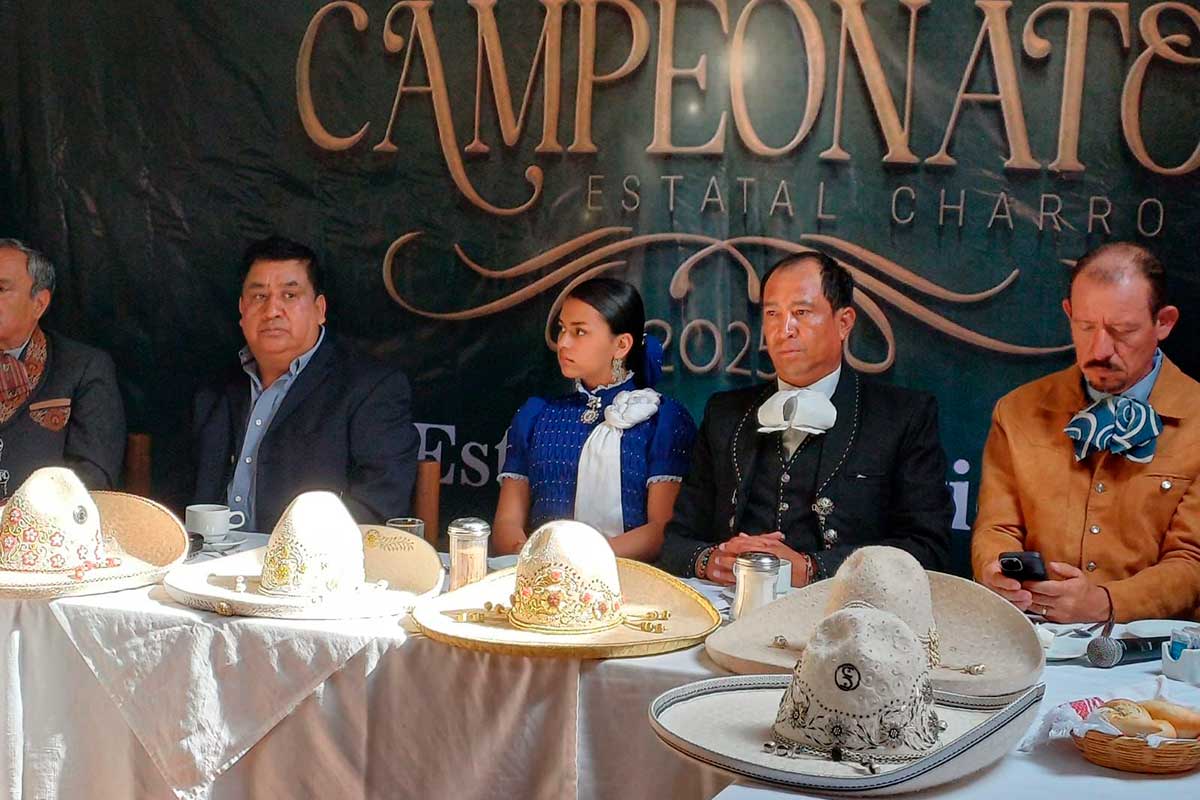 Arranca el Campeonato Estatal Mexiquense de Charrería 2025 con más de 150 equipos participantes