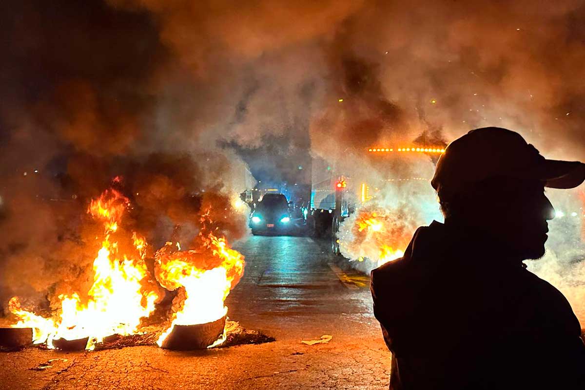 Protestas de vecinos de Ojo de Agua.