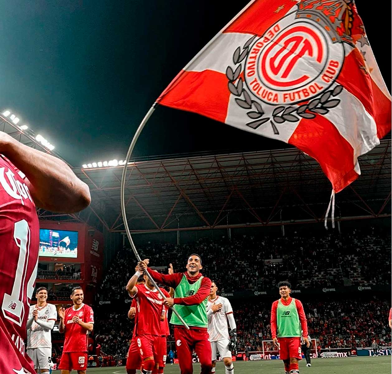 Federico Pereira jugador de los Diablos Rojos de Toluca.