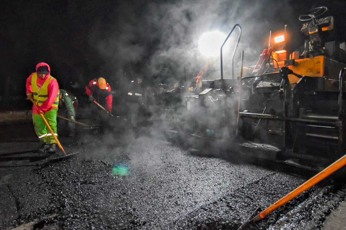 El Gobierno del Estado de México rehabilita Paseo Tollocan.