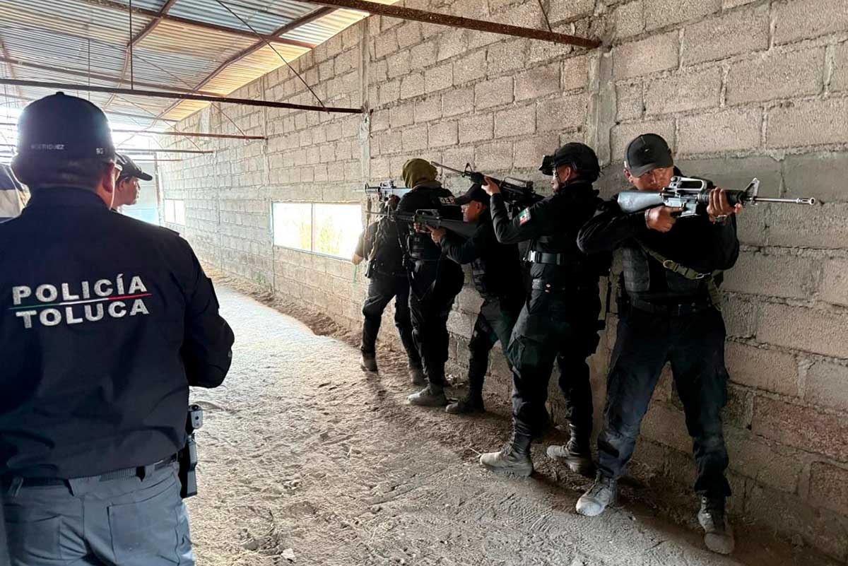 Policía de Toluca se fortalece con entrenamiento internacional de élite