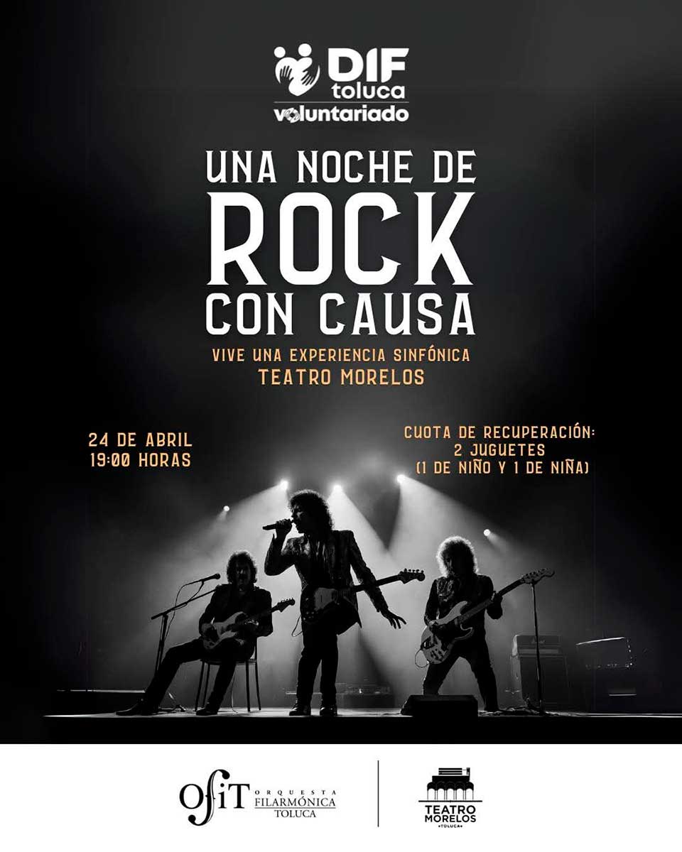 DIF Toluca invita a donar juguetes y disfrutar de concierto de rock de la OFiT.