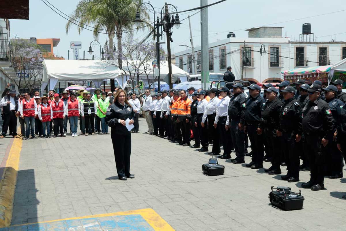 Operativo por Semana Santa 2025 en San Mateo Atenco.