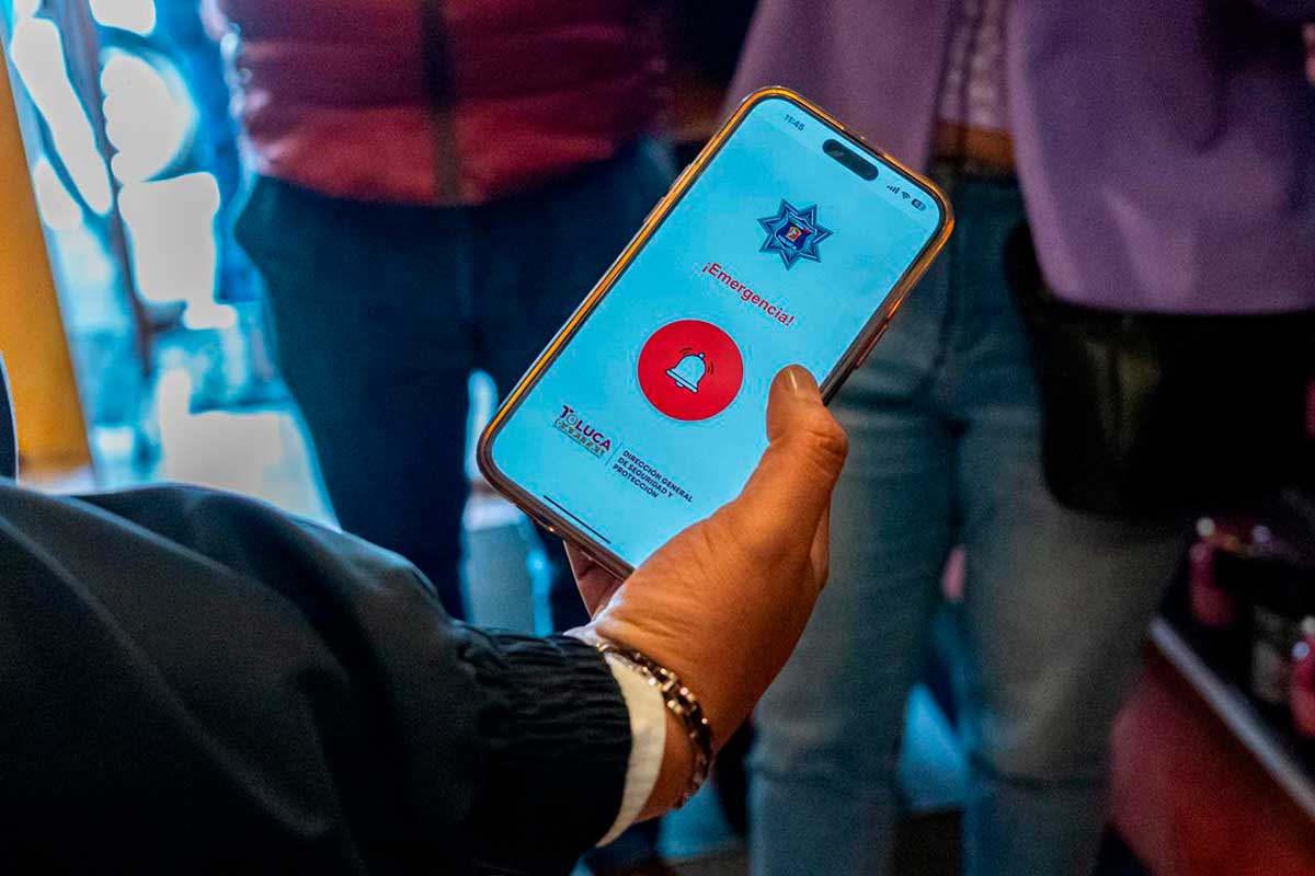 Negocios de Toluca implementan el botón de pánico digital.