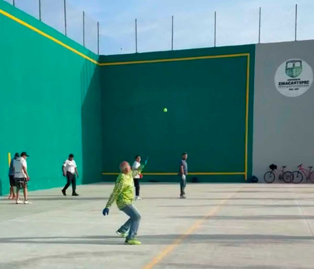 Zinacantepec estrena cancha de frontón donde se organizarán eventos.