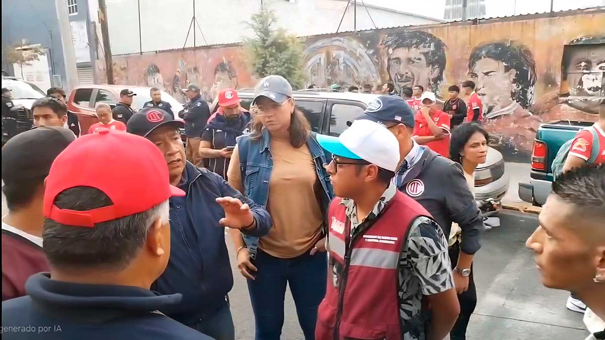Operativos de seguridad por partido entre Diablos Rojos vs Tigres.