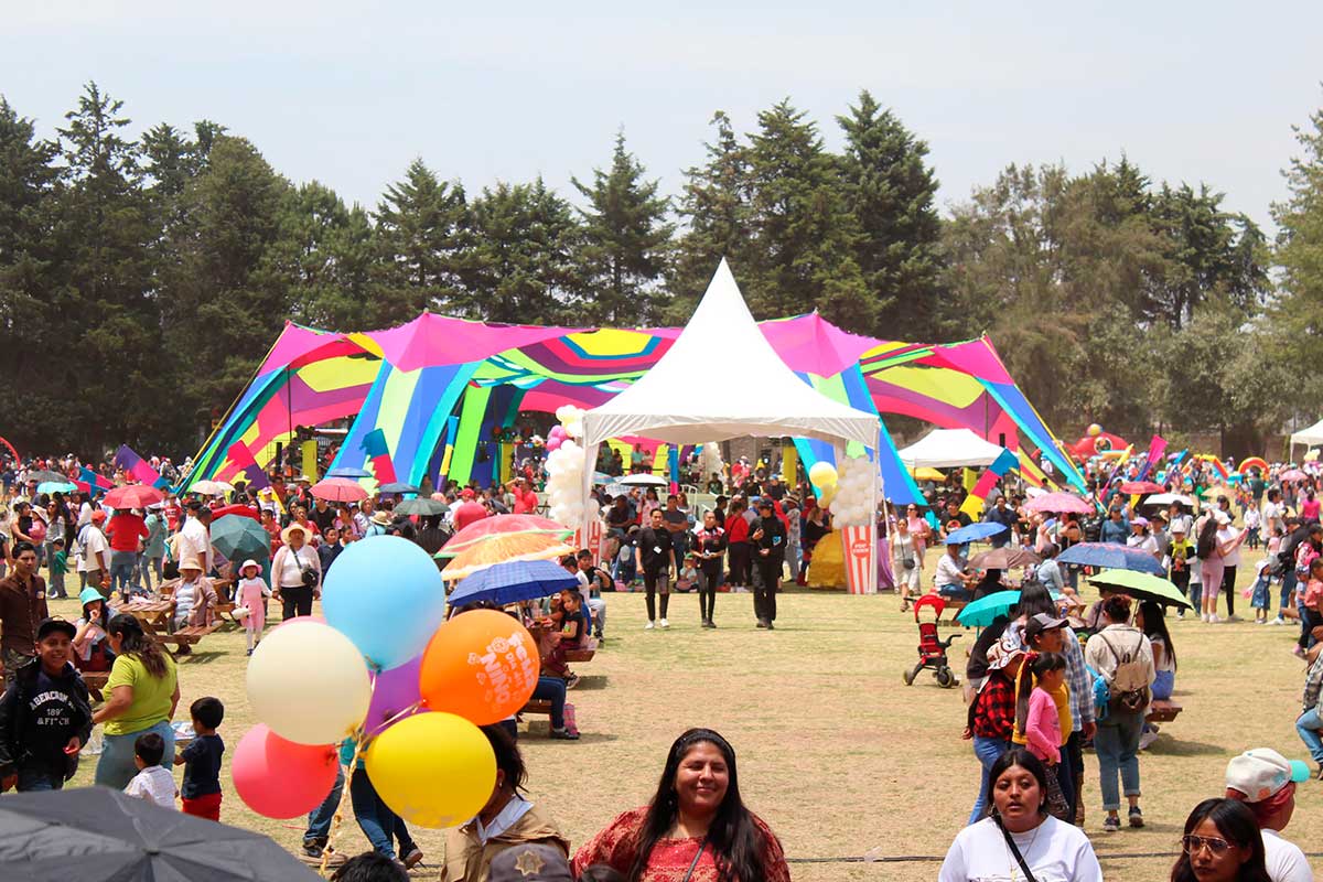 Miles de niñas y niños celebran su día con alegría en el Parque Metropolitano de Toluca