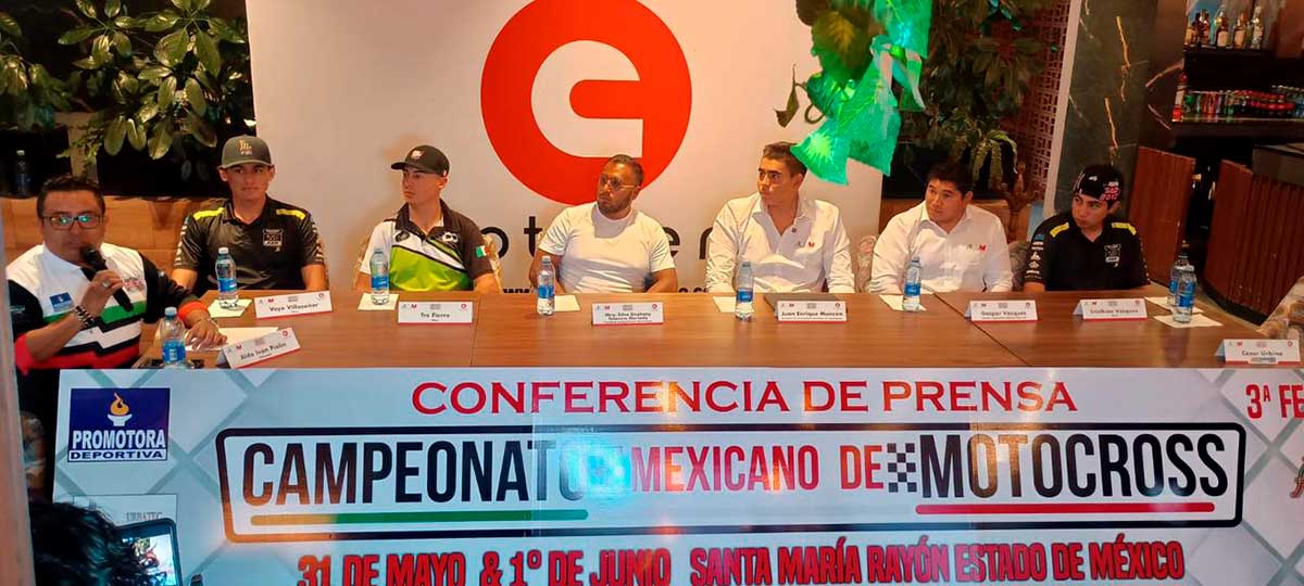 Santa María Rayón será sede del campeonato Nacional de Motocross.