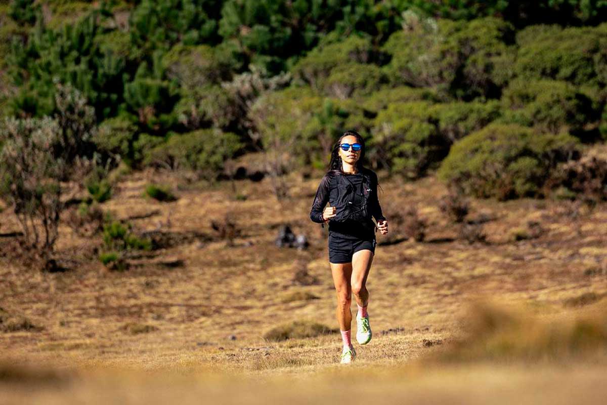 Corredor del Ultra Trail Otomí 2025 en Temoaya.