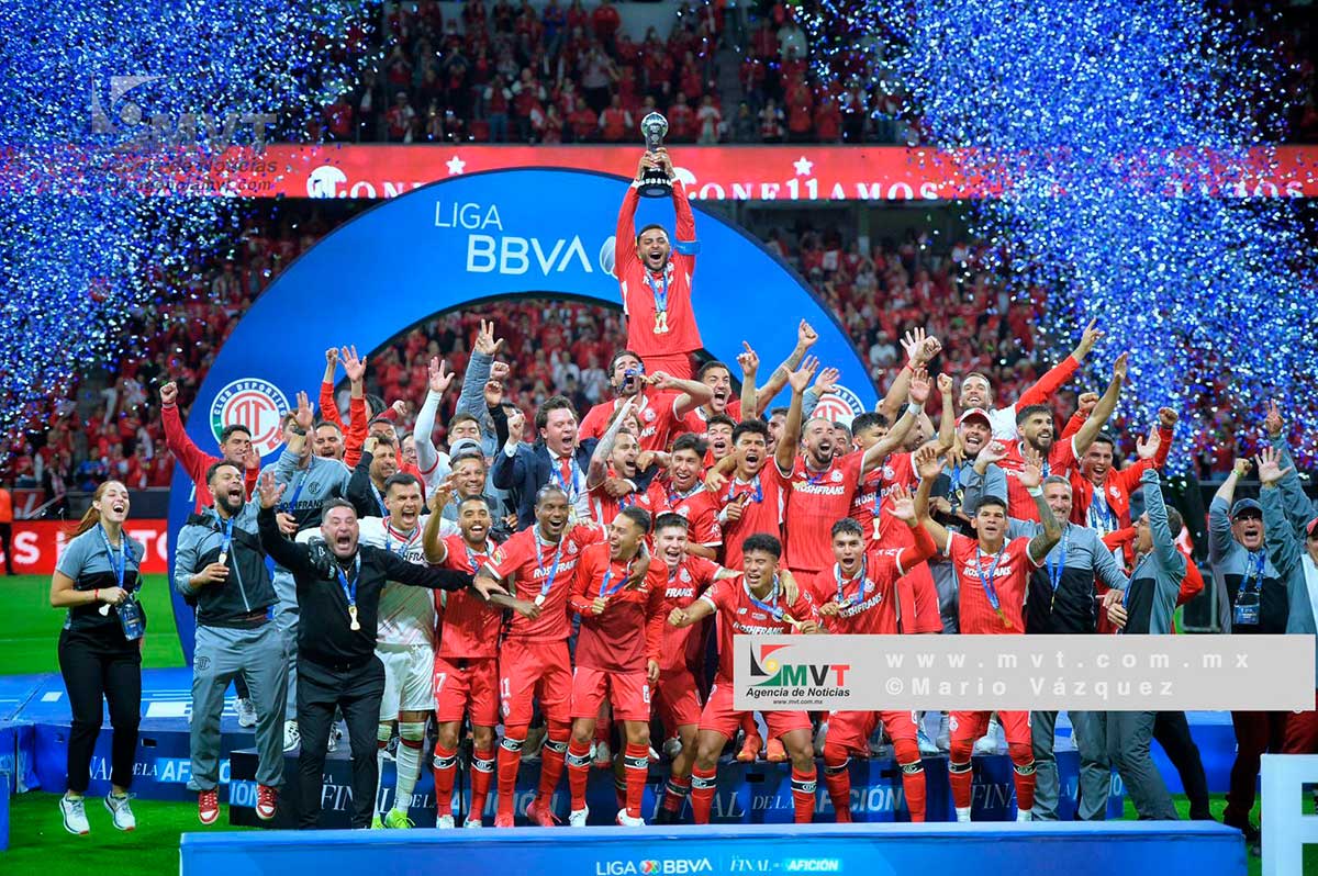 ¡Toluca es campeón del futbol mexicano tras 15 años de espera!