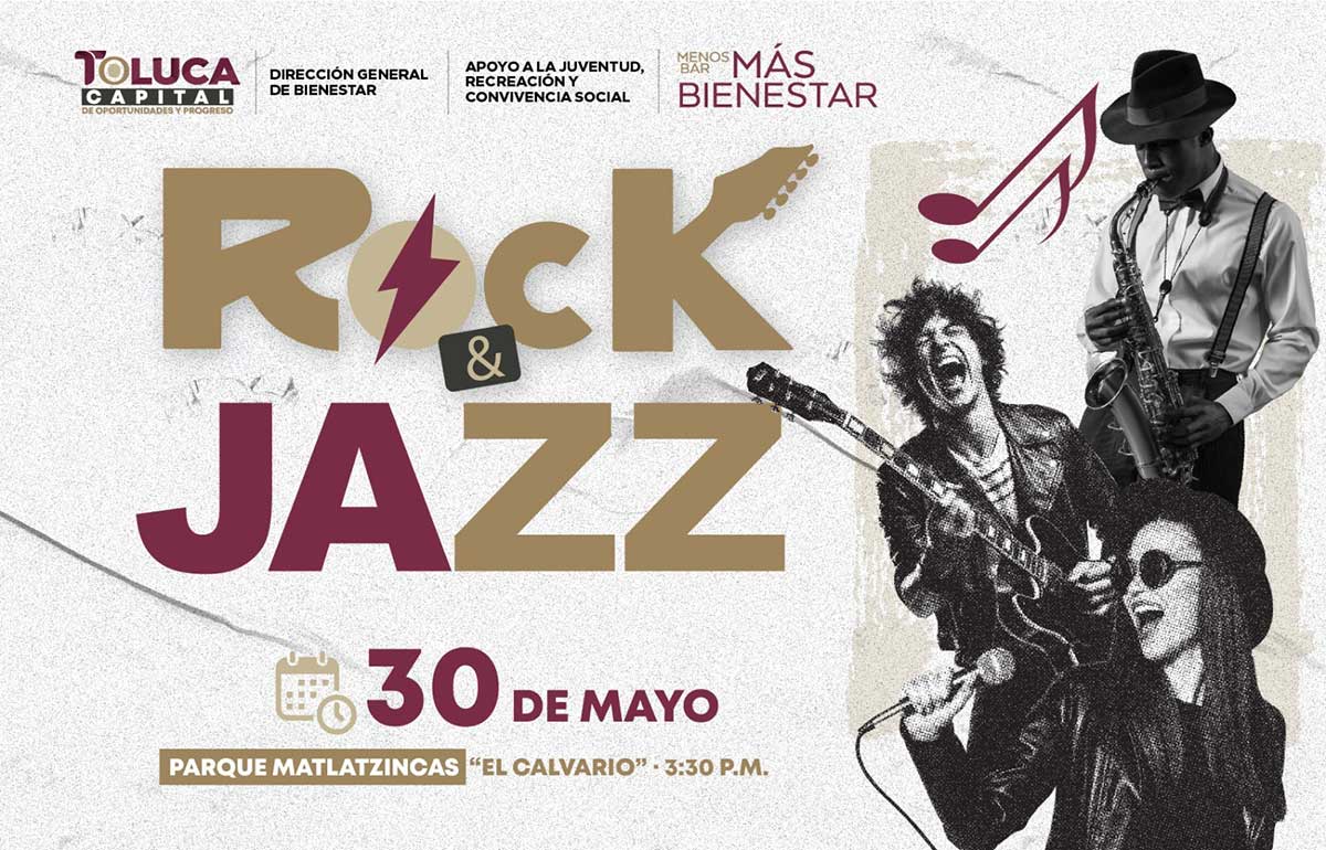 Toluca invita a jóvenes a concierto gratuito de Rock & Jazz en El Calvario