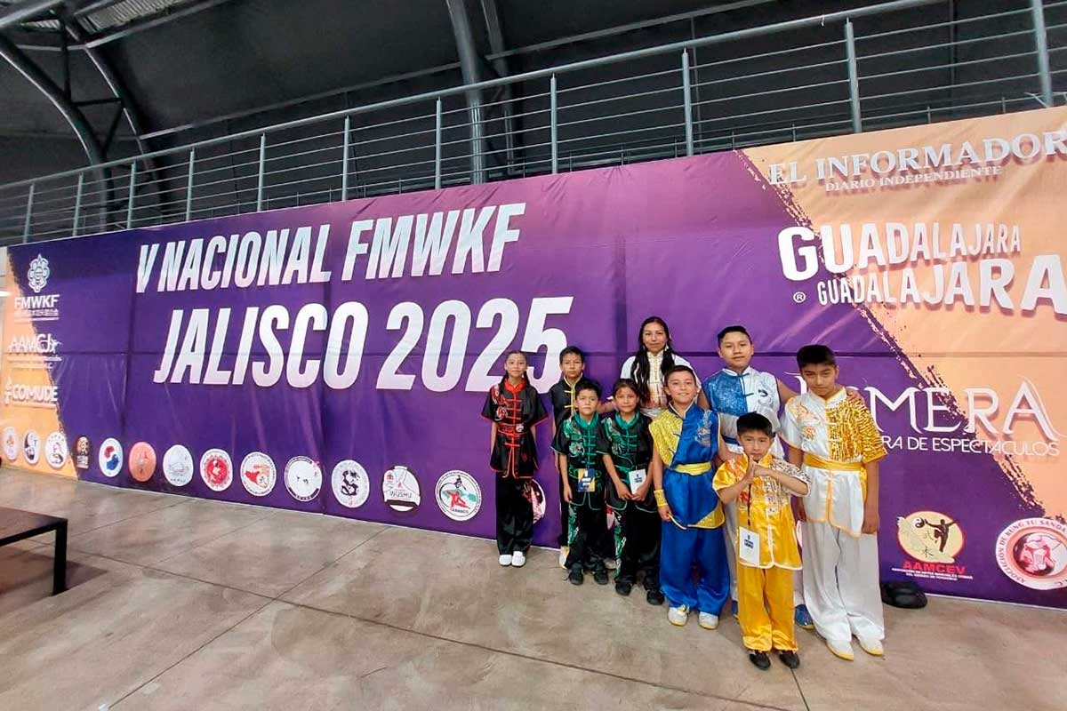 Atletas de Wushu Kung Fu de Lerma ganan 24 medallas en Guadalajara.