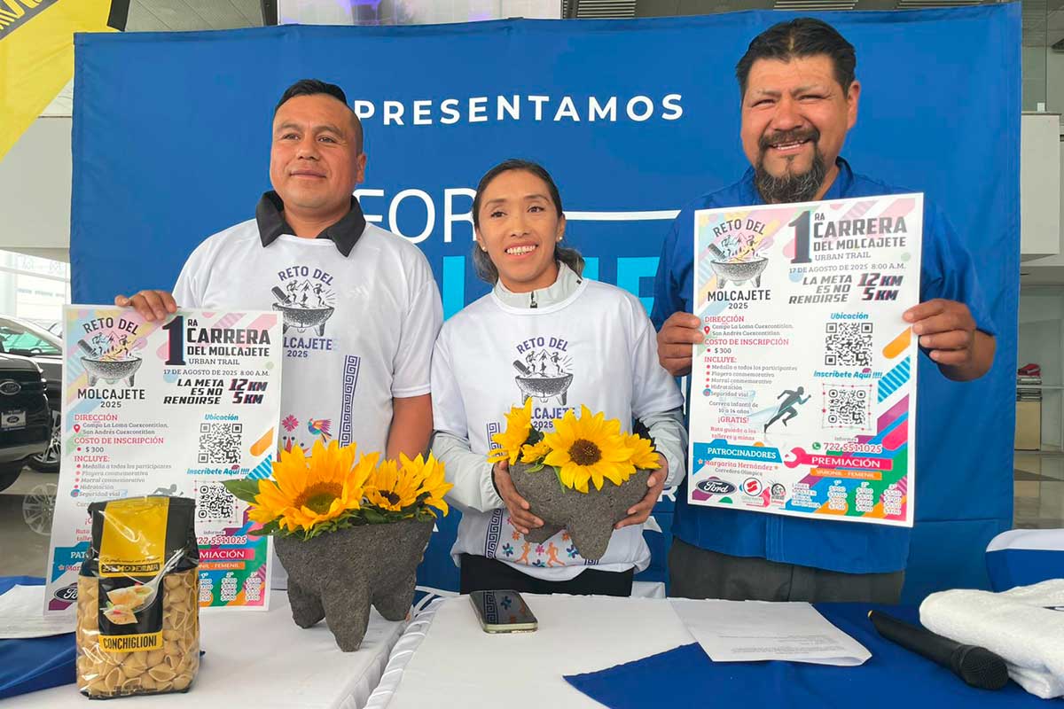 ¡Corre por la tradición! San Andrés Cuexcontitlán celebrará la primera Carrera del Molcajete