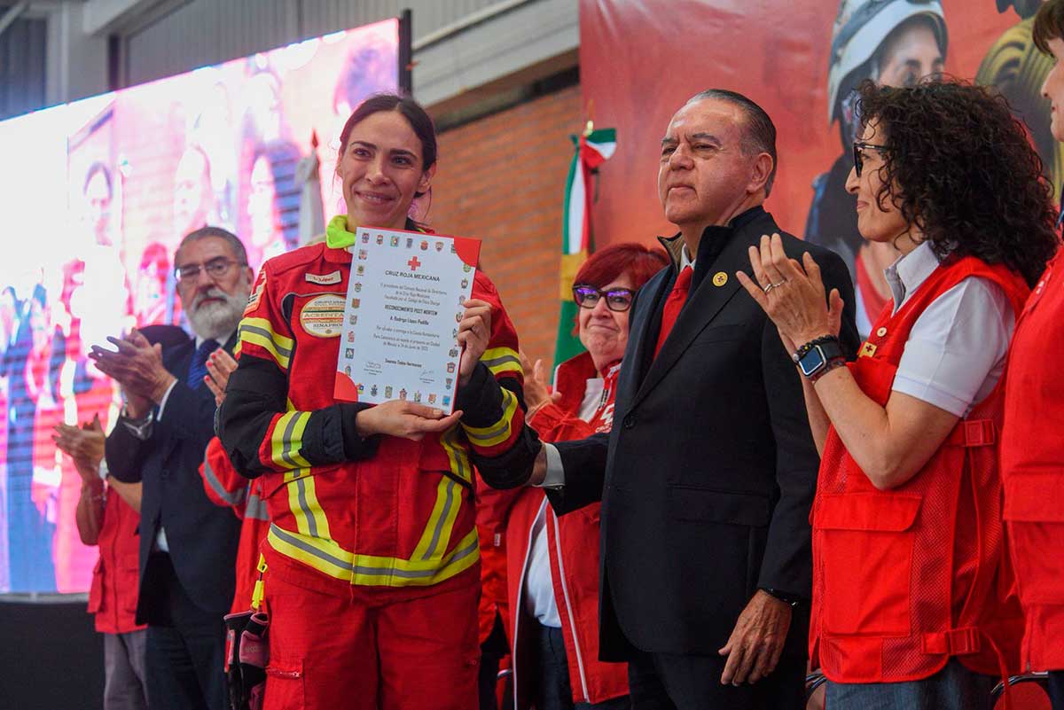 Cruz Roja Mexicana conmeora el Día del Socorrista.