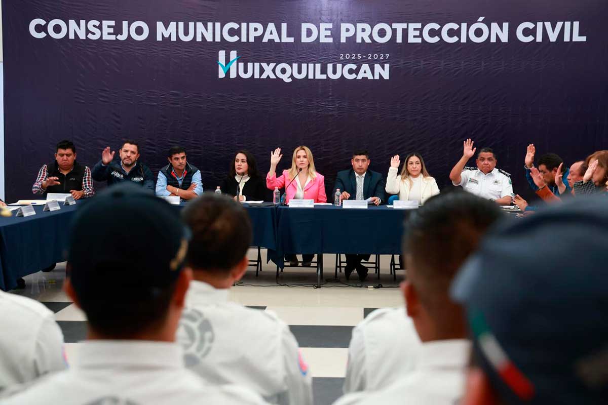 Instalan Consejo Municipal de Protección Civil en Huixquilucan y activan plan para temporada de lluvias