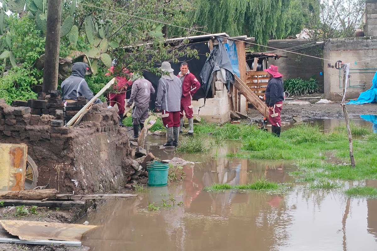 Monitorea Toluca afectaciones por lluvias e incremento en ríos y canales