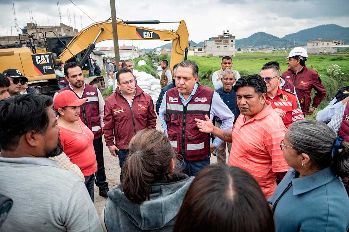 Ricardo Moreno supervisa acciones para prevenir desbordamientos en el río Verdiguel