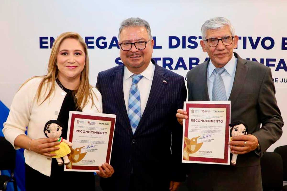 San Mateo Atenco recibe por cuarto año el distintivo “Estado de México sin Trabajo Infantil”