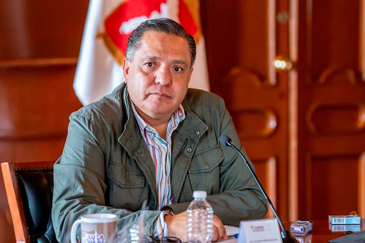 Ricardo Moreno anuncia refuerzo de operativos de transporte público.
