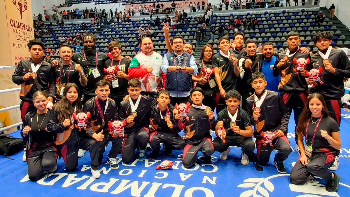 Boxeo mexiquense brilla en la Olimpiada Nacional 2025 con 12 medallas y tercer lugar por equipos