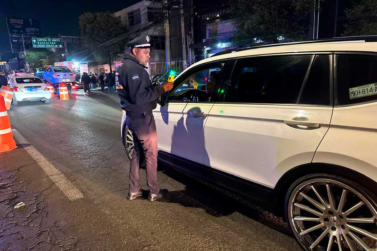 Operativos "Conduce sin alcohol" en Toluca sanciona a 36 conductores.