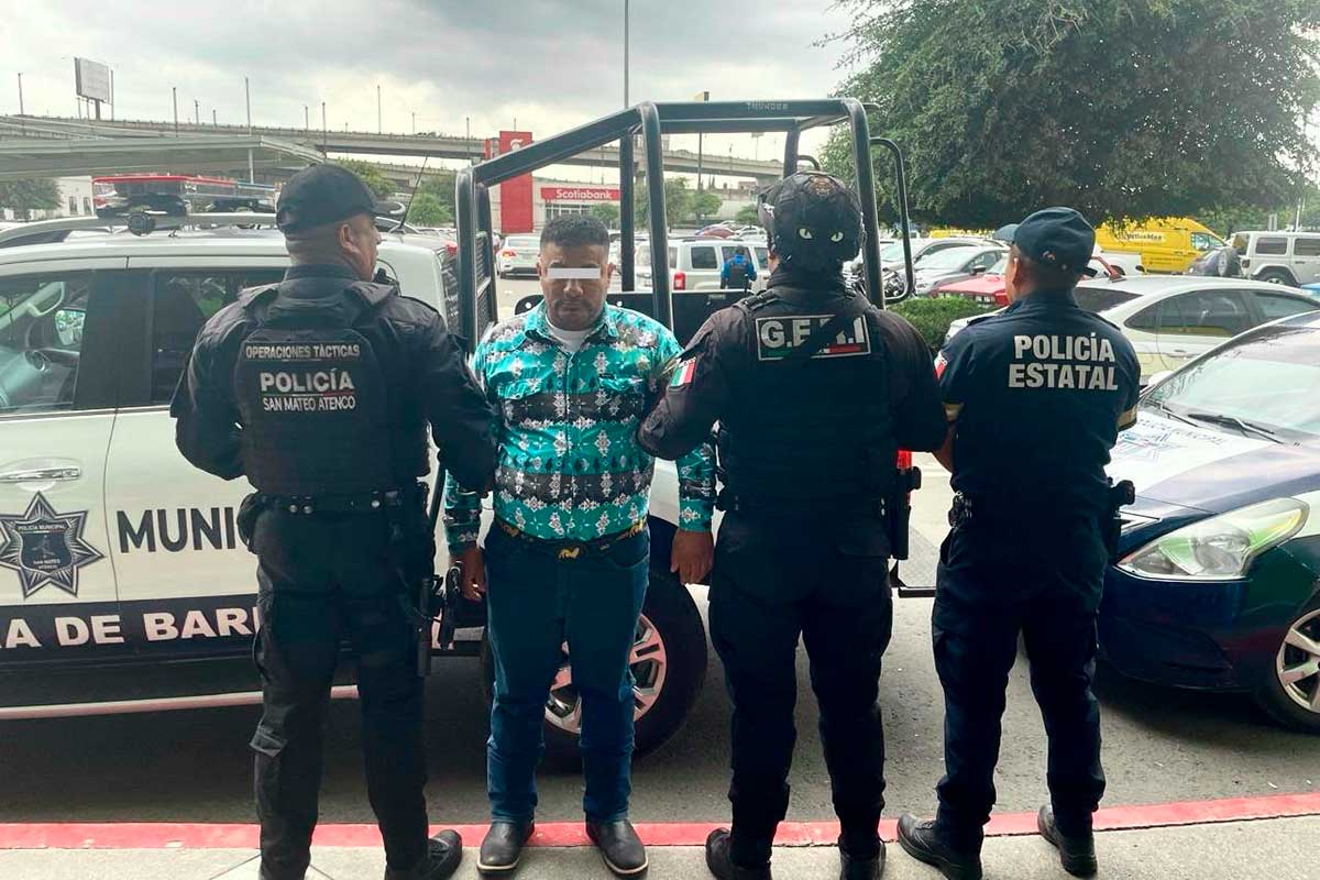 Detienen en Toluca a presunto defraudador bancario gracias a operativo intermunicipal