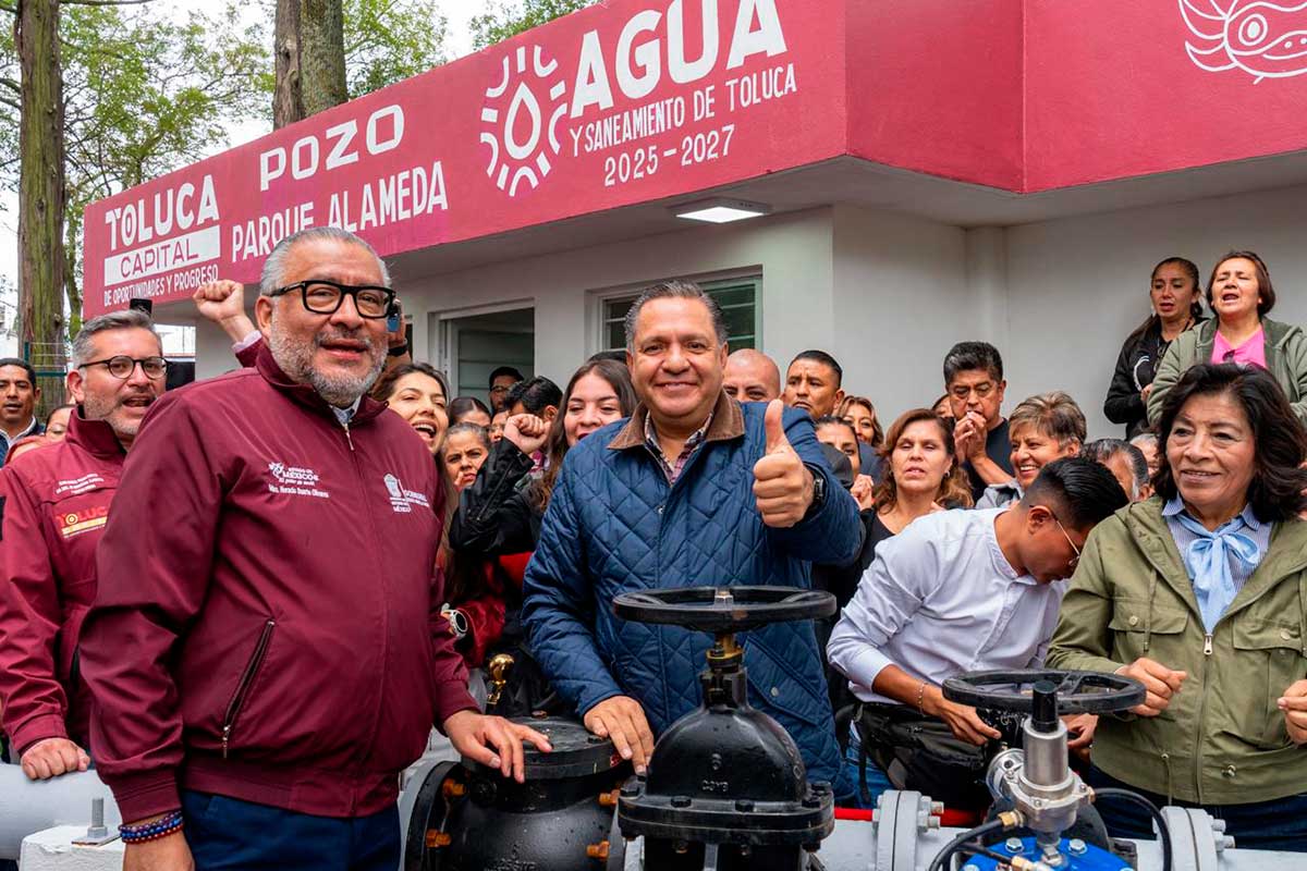 Entrega Ricardo Moreno nuevo pozo en parque Alameda para abastecer a más de 12 mil habitantes