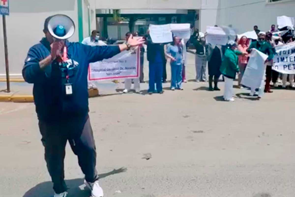 Trabajadores de hospitales del Edoméx se van a huelga.