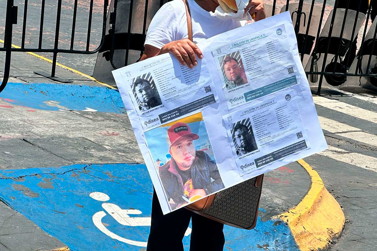 Protestan familiares de desaparecidos de Texcapilla, Texcaltitlán Estado de México.