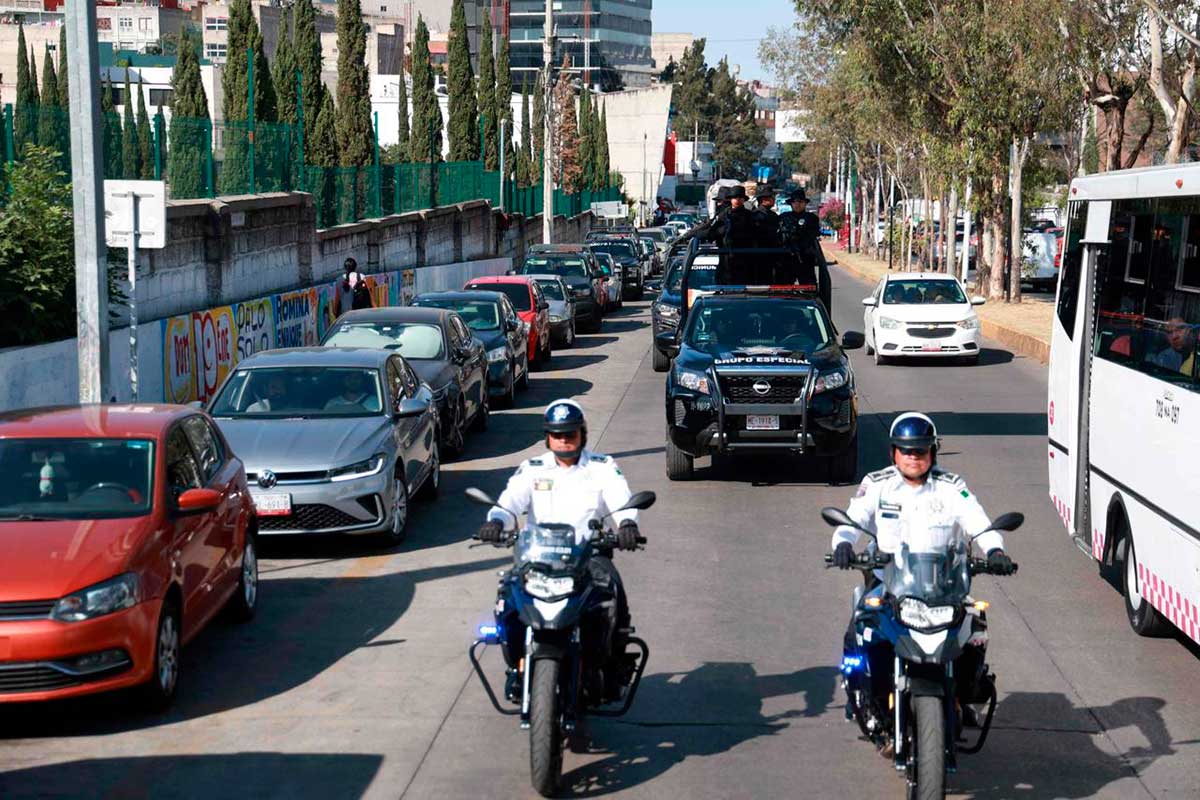 Operativo de seguridad en Huixquilucan por vacaciones de verano.
