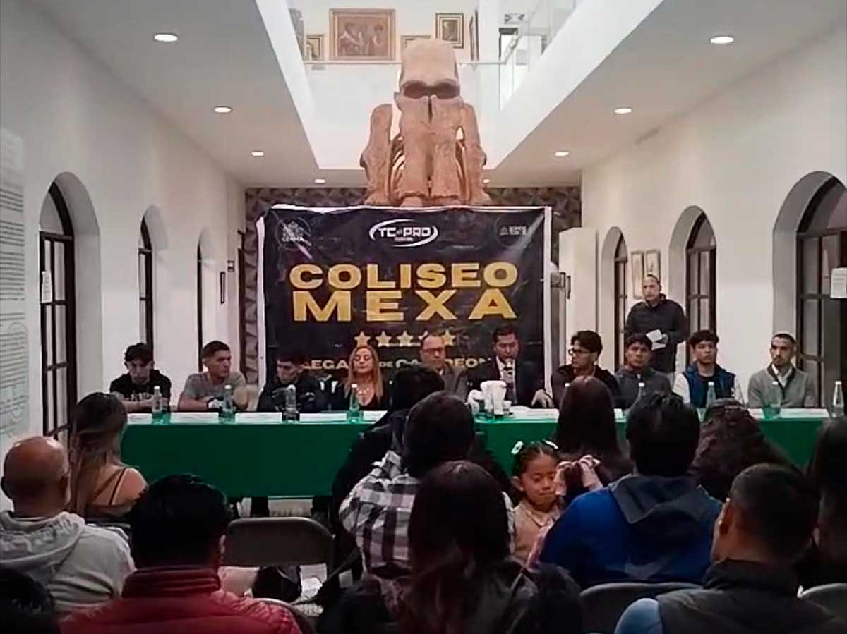 Anuncian evento de boxeo "Coliseo Mexa" en Lerma.
