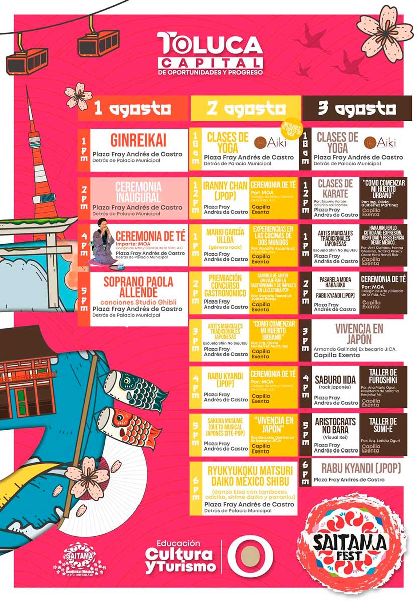 Toluca invita al Saitama Fest 2025.