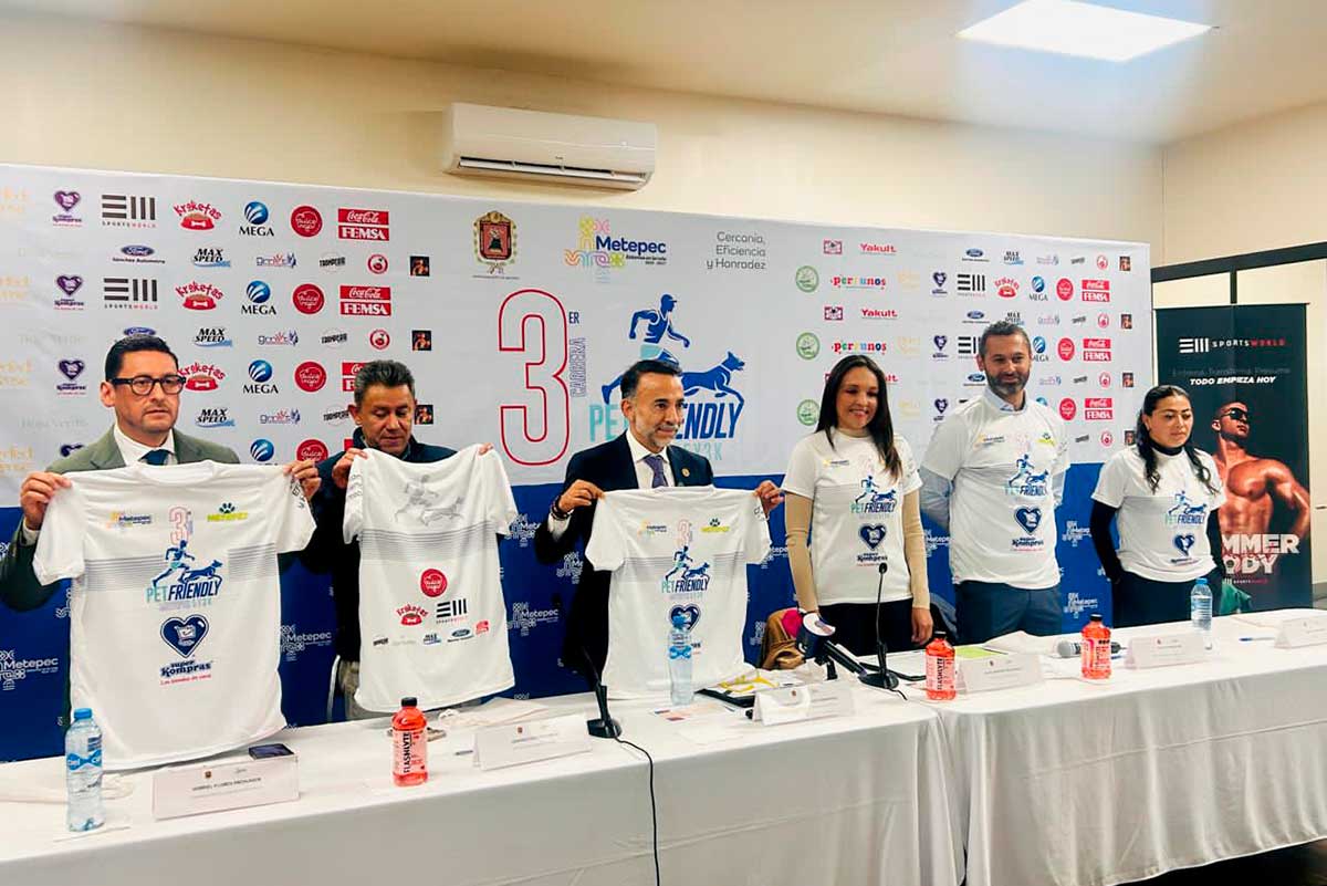 Todo listo para la 3ª Carrera Pet Friendly en Metepec