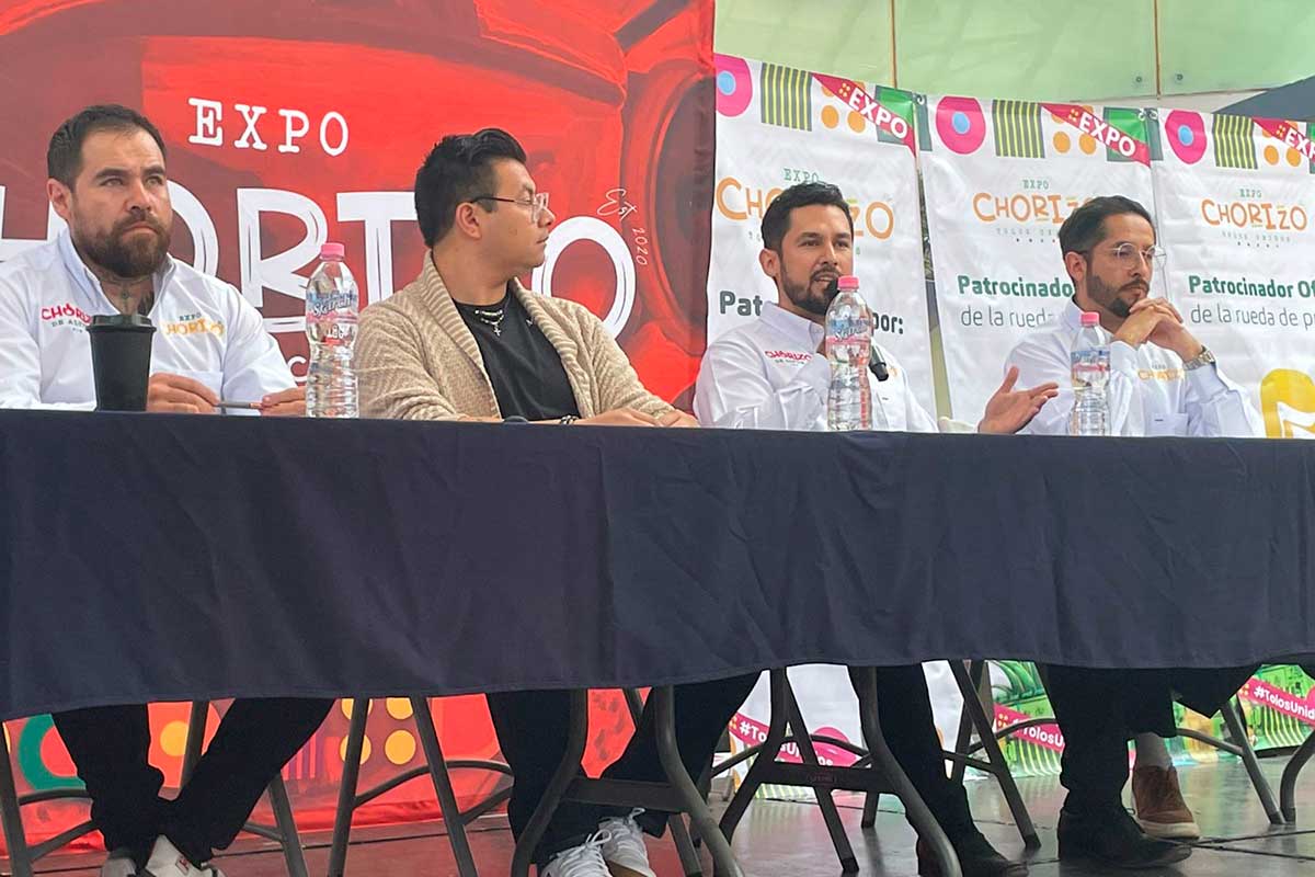 Anuncian cuarta Expo Chorizo y Mezcal en el Centro Tolzú de la ciudad de Toluca.