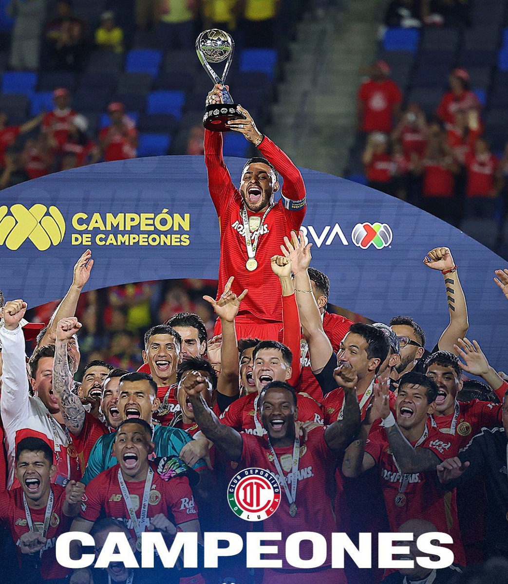 Toluca gana la copa Campeón de Campeones 2025